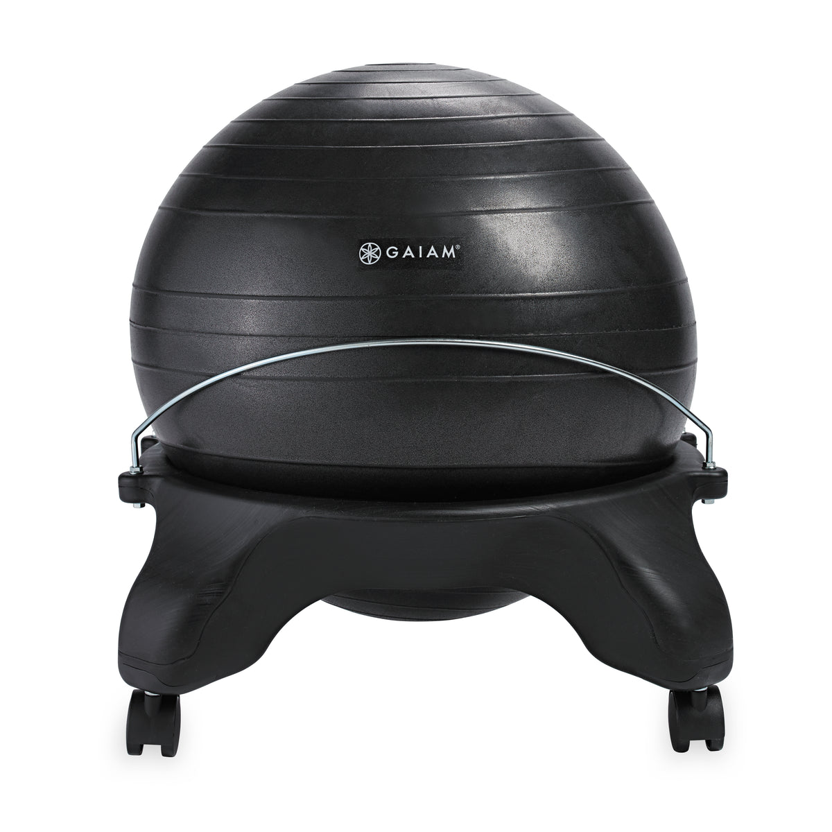 Gaiam Backless Classic Balance Ball® Chair Black front