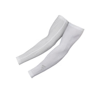 adidas Compression Arm Sleeves white both sleeves