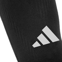 adidas Compression Calf Sleeves - Black logo closeup