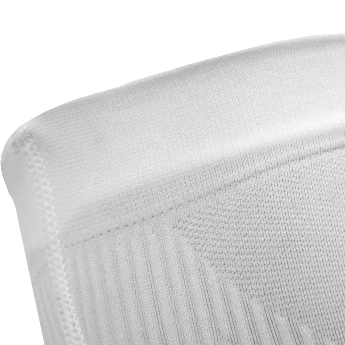 adidas Compression Calf Sleeves - White  hem closeup