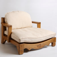 Harmony in Design Raja Meditation Chair Cream front angle