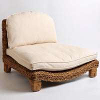 Harmony in Design Serenity Meditation Chair Cream front angle