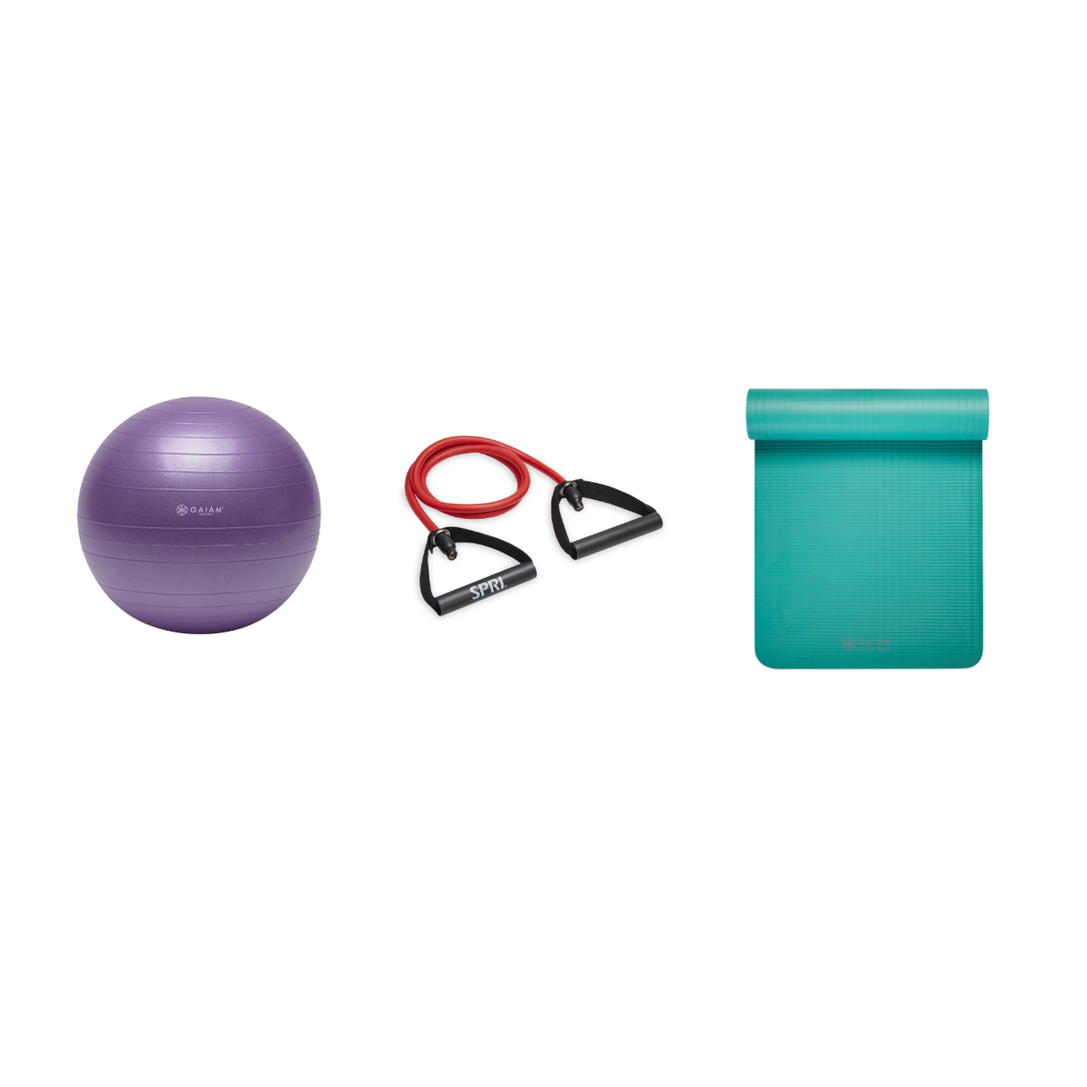 Fitness Bundle - Balance Ball (55cm), Xertube (Medium), Fitness Mat (Teal)Fitness Bundle - Balance Ball (55cm), Xertube (Medium), Fitness Mat (Teal)