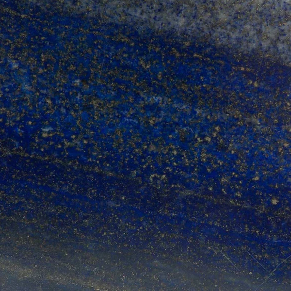 b, halfmoon Palm Crystal Lapis Lazuli closeup