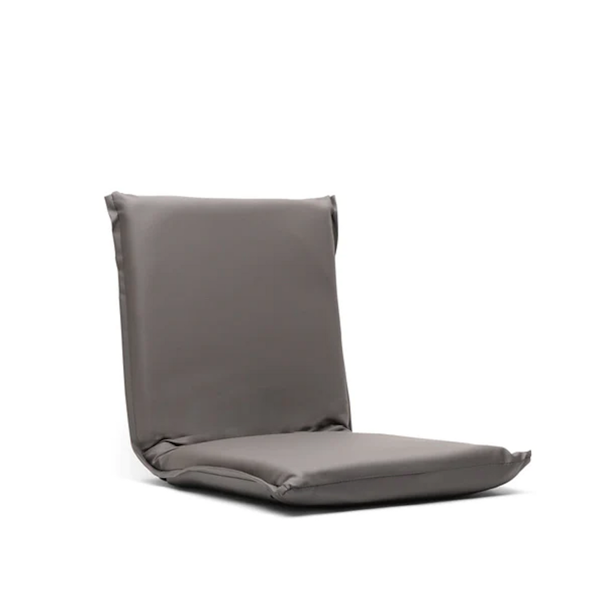 b, halfmoon Vegan Meditation Chair Grey unfolded