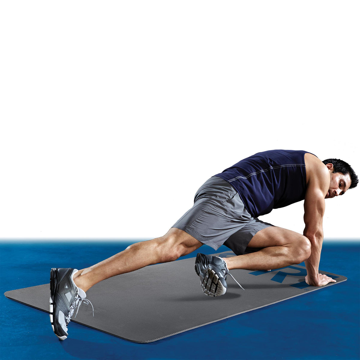 12mm Pro Fitness Mat in use