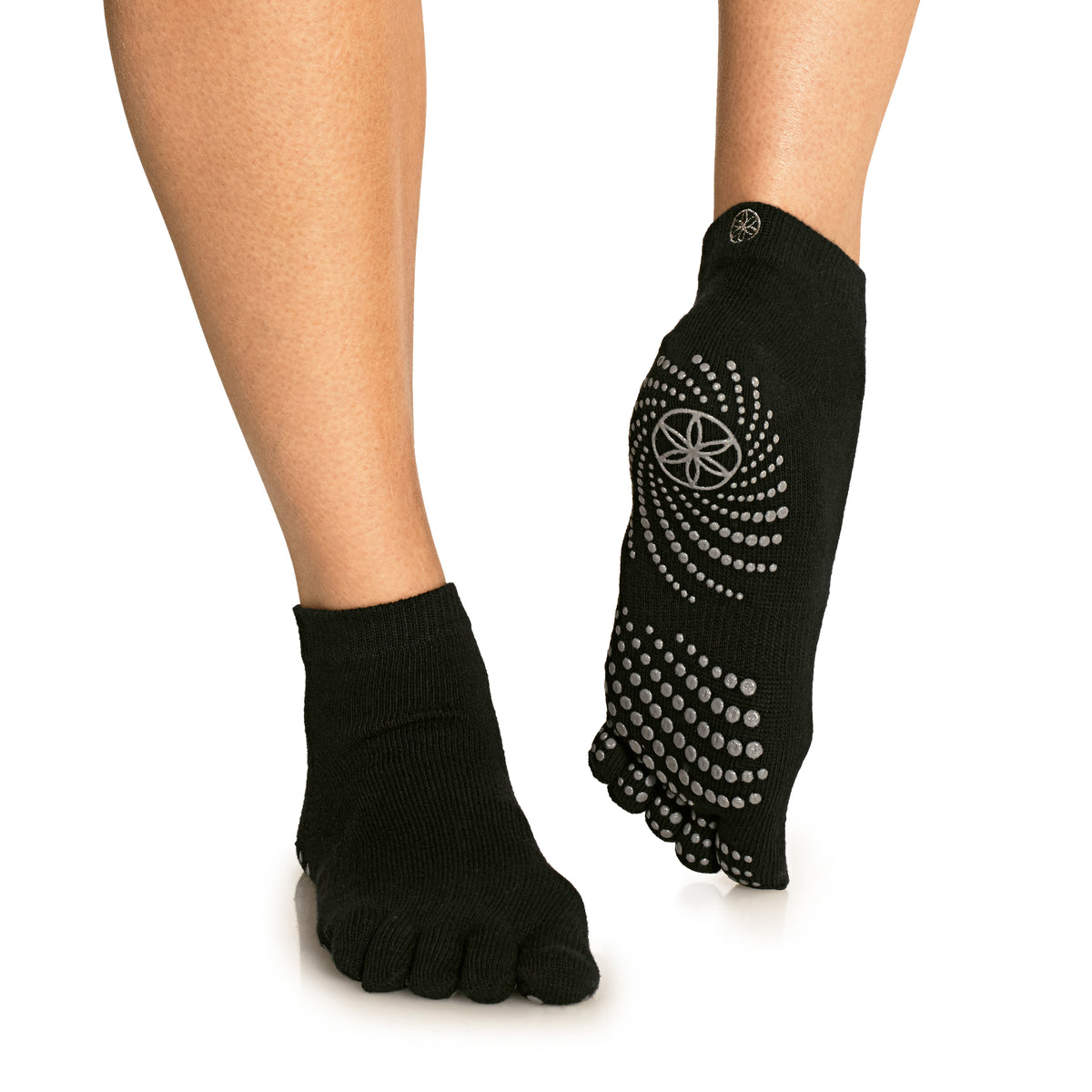 Women's Yoga Socks Non Slip Grips - Improved Stability & Comfort - 3 Pairs  - S/M