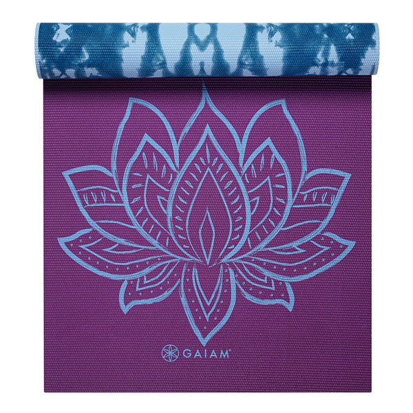 Premium Reversible Purple Lotus Yoga Mat (6mm) – GetACTV