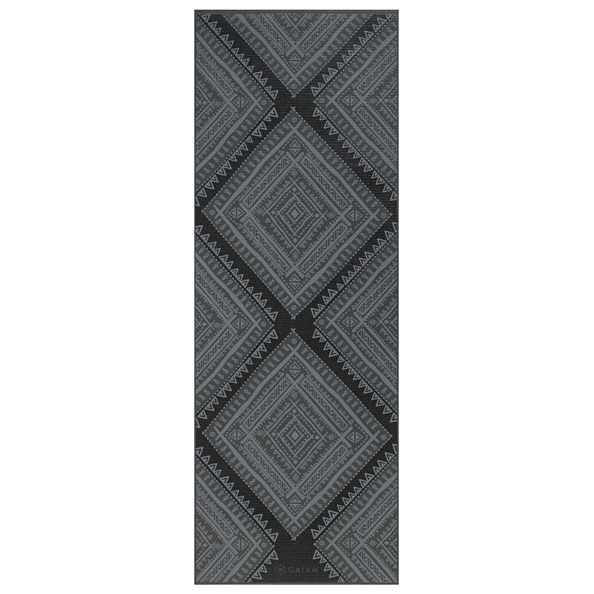 Premium Navajo Yoga Mat (6mm) top grey side