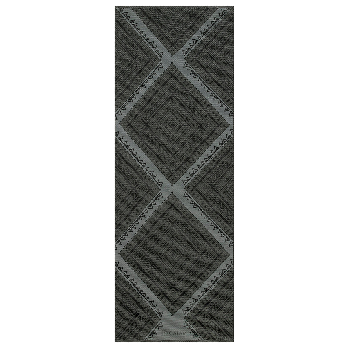 Premium Navajo Yoga Mat (6mm) top black side
