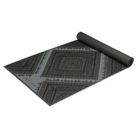 Premium Navajo Yoga Mat (6mm) angled black side