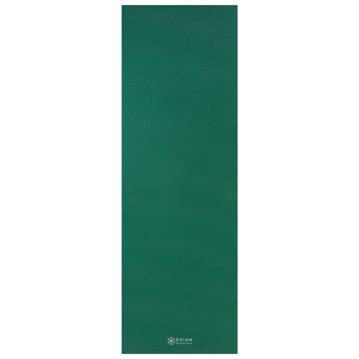 Gaiam Essentials Yoga Mat Green flat