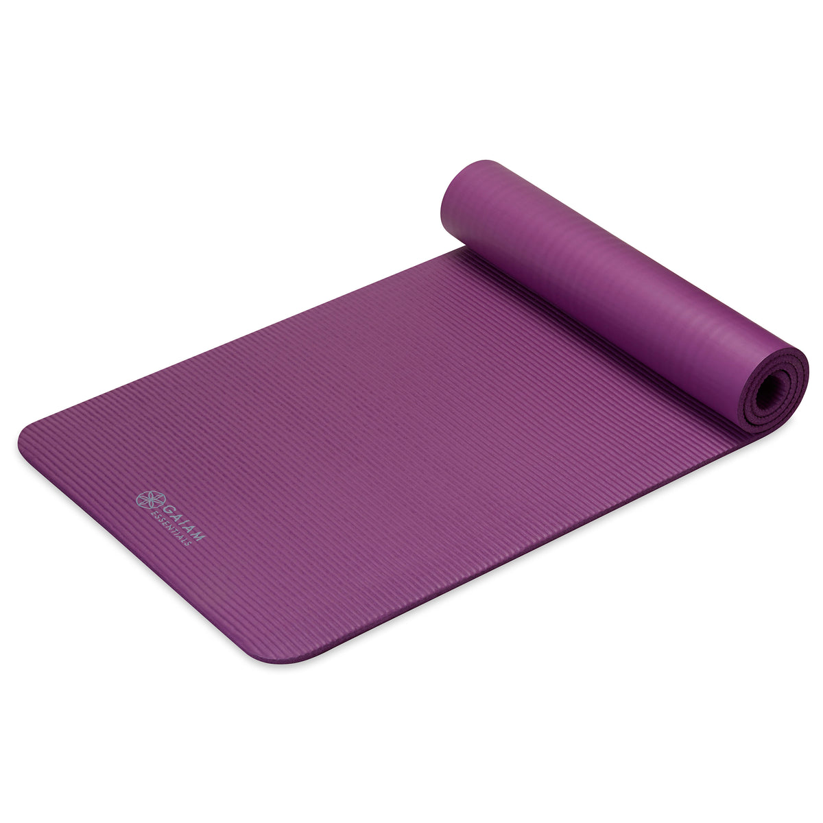 Gaiam Essentials Fitness Mat & Sling (10mm) (Colors: Grey)