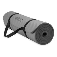 Gaiam Essentials Yoga Mat & Sling (6mm) - Black
