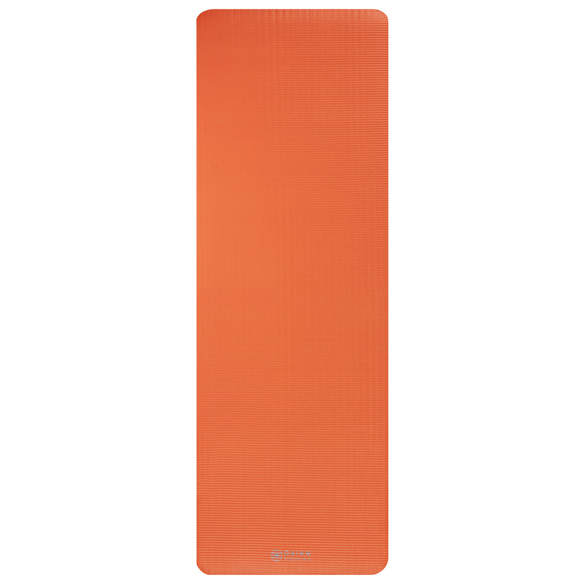 Gaiam Essentials Fitness Mat & Sling (10mm) orange flat
