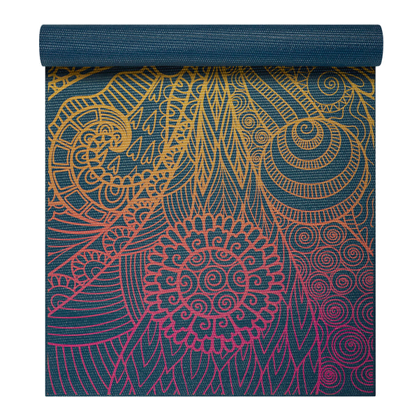 Evolve by Gaiam 5mm Printed Yoga Mat, Mint Marrakesh, PVC - Swico Auctions
