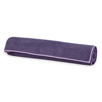 Yoga Mat Towel Lilac rolled