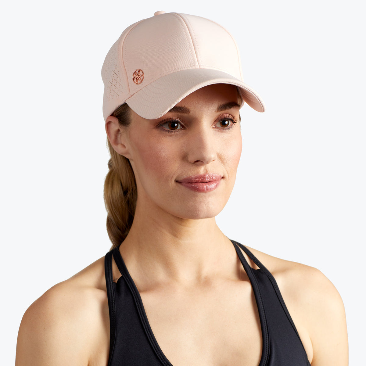 Gaiam Women's Cruiser Baseball Geo Hat Cap Black Stretch Breathable One  Size New 