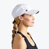 Classic Fitness Hat white on model side view