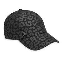 Classic Leopard Print Hat black front