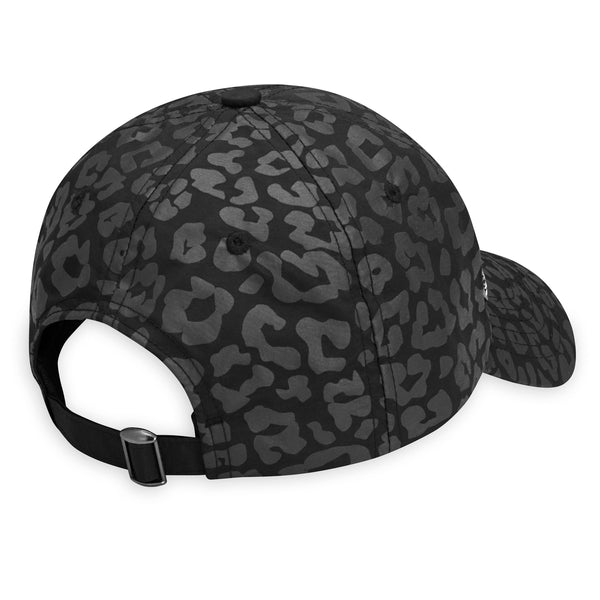 Classic Leopard Print Hat black back