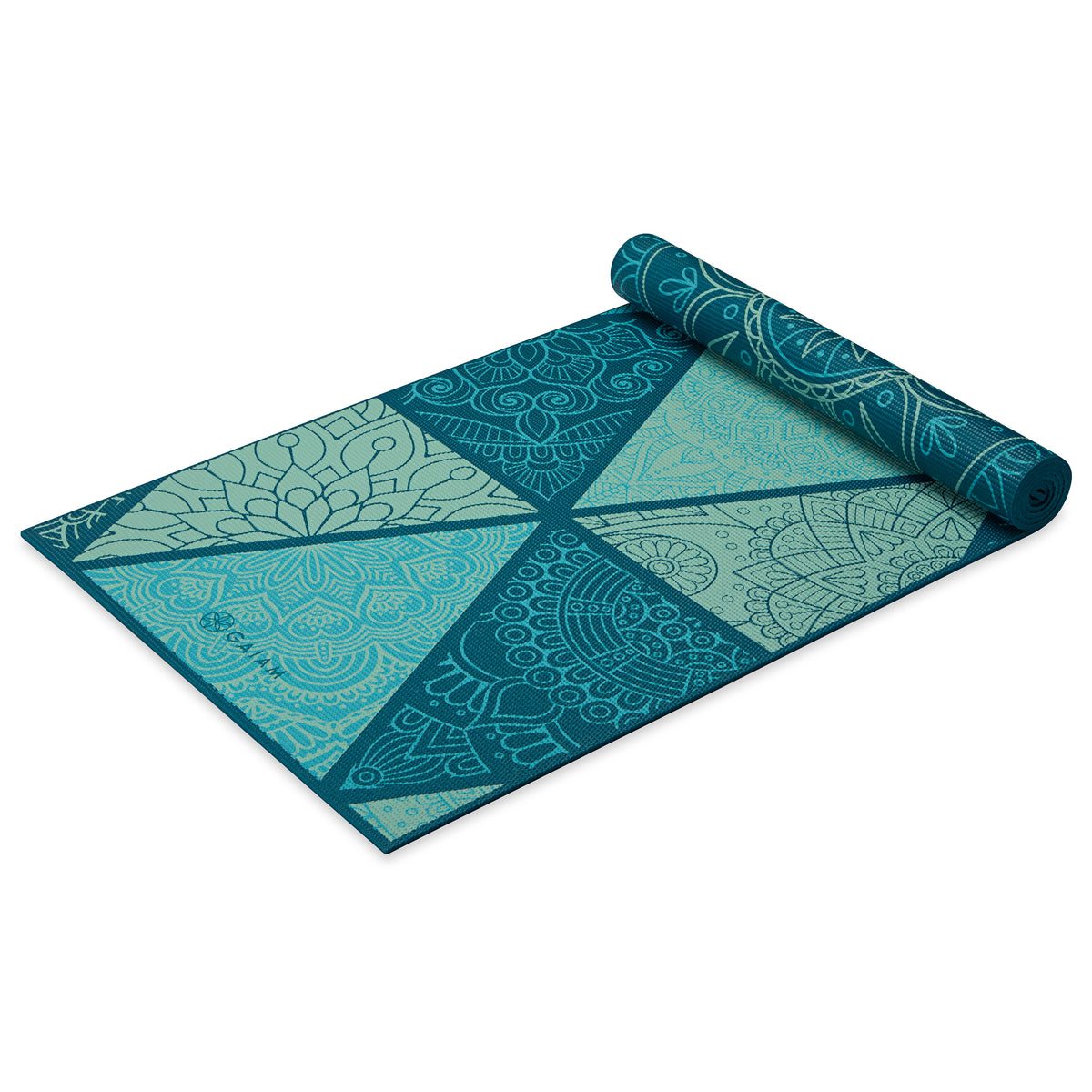 Gaiam Reversible Yoga Mat, Navy/Blue, 6-mm