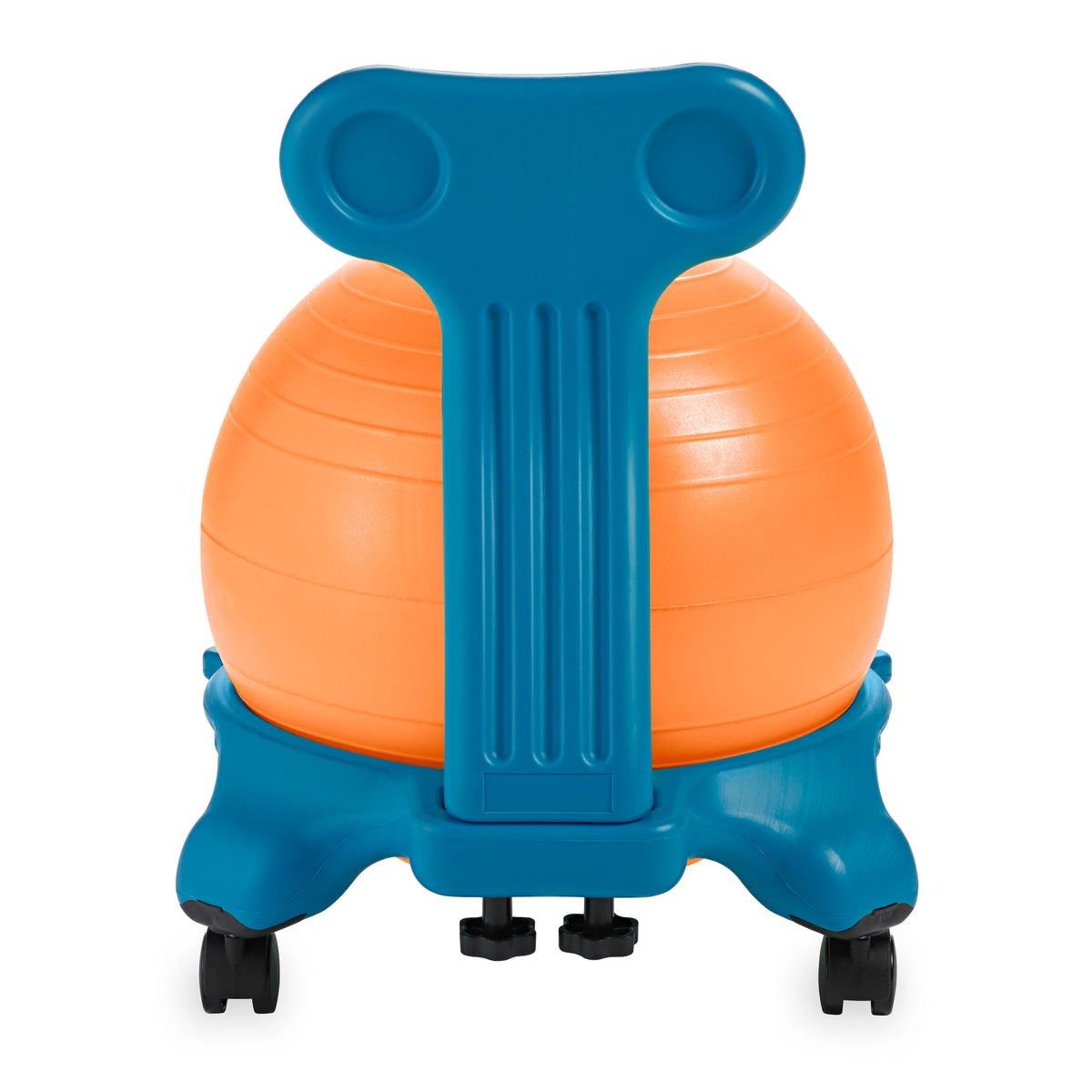 Kids Classic Balance Ball Chair in Blue/Orange back