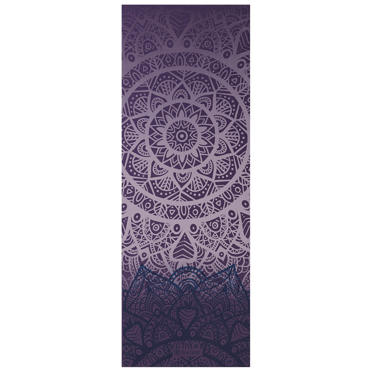 Classic Yoga Mat (4mm) - Purple Lattice top flat