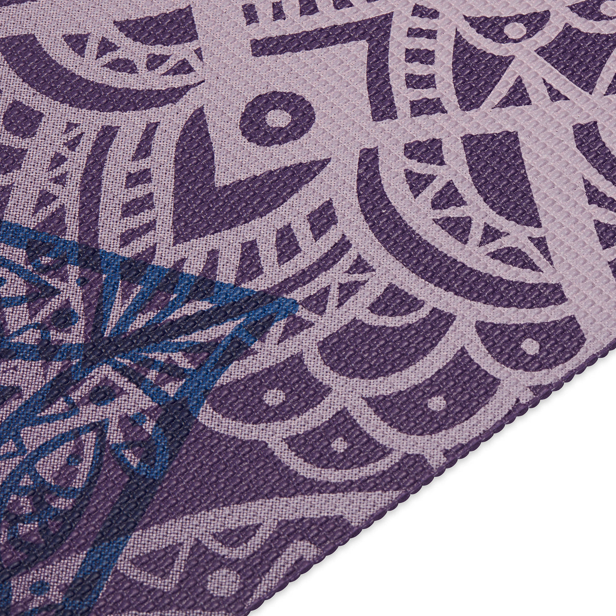 Classic Yoga Mat (4mm) - Purple Lattice texture closeup