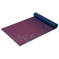 Premium Sublime Sky Yoga Mat (6mm) angle top rolled