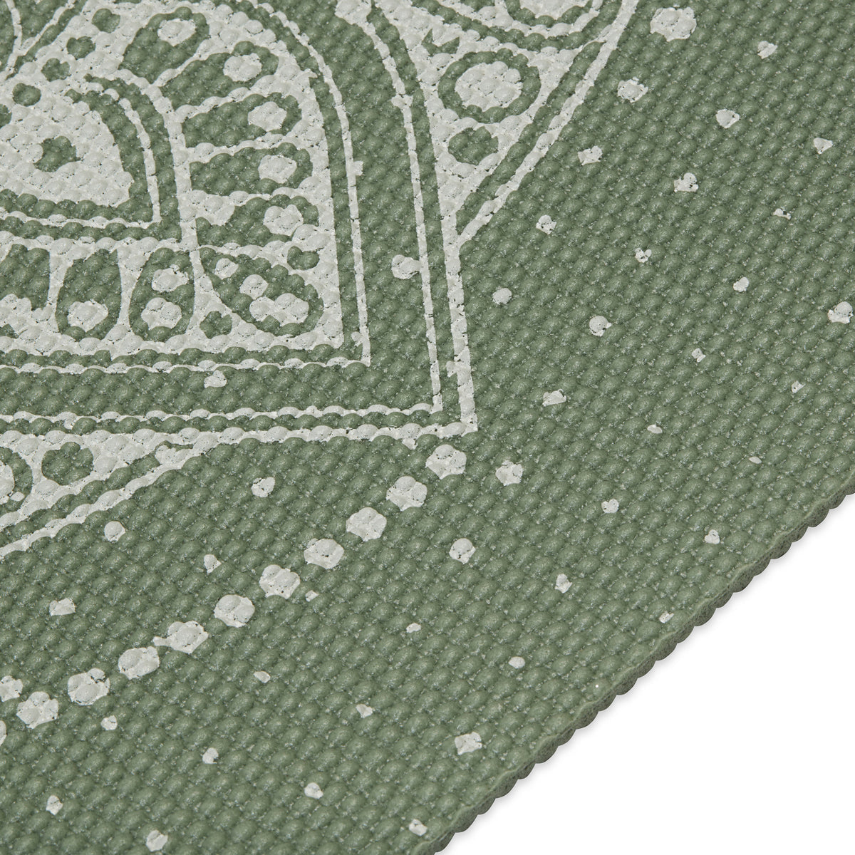 Gaiam Celestial Green Yoga Mat (5mm) closeup