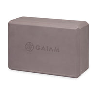 Gaiam Yoga Essentials Block Dusty Purple front angle