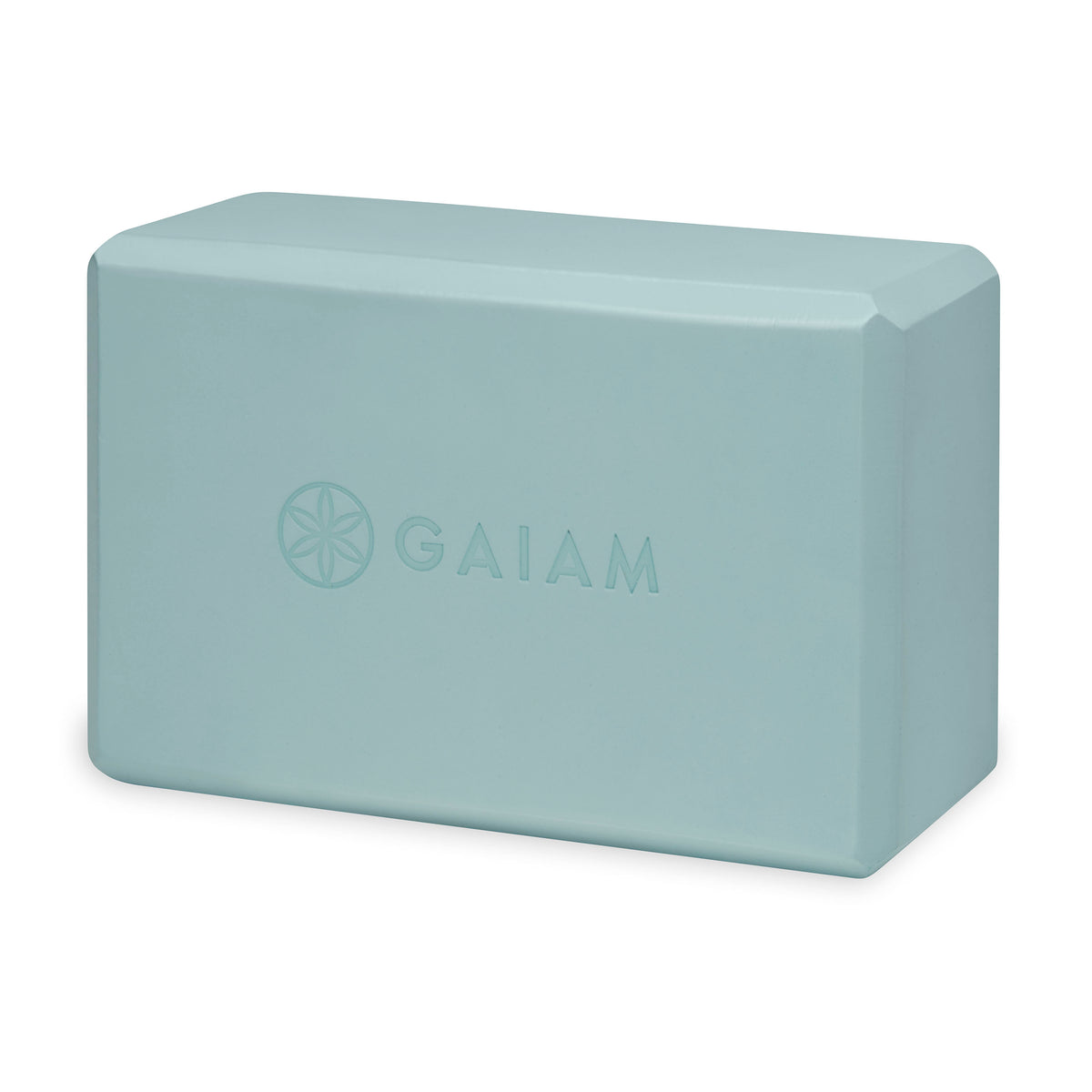 Gaiam Yoga Essentials Block Morning Dew front angle