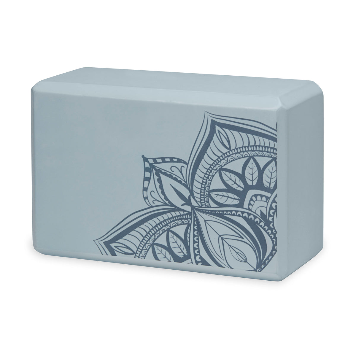 Gaiam Printed Yoga Block Lakeside Point front angle
