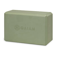 Gaiam Printed Yoga Block Celery Point back