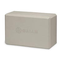 Gaiam Yoga Essentials Block Sandstone front angle