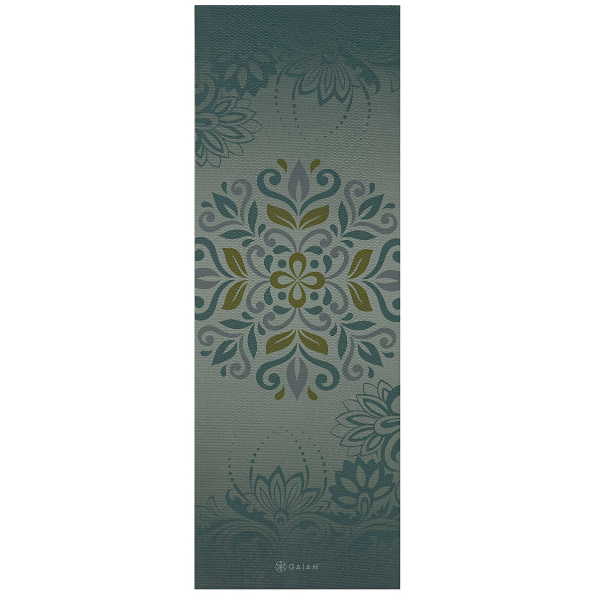 Premium Reversible Yoga Mat - Perpetual Blossom (6mm) flat