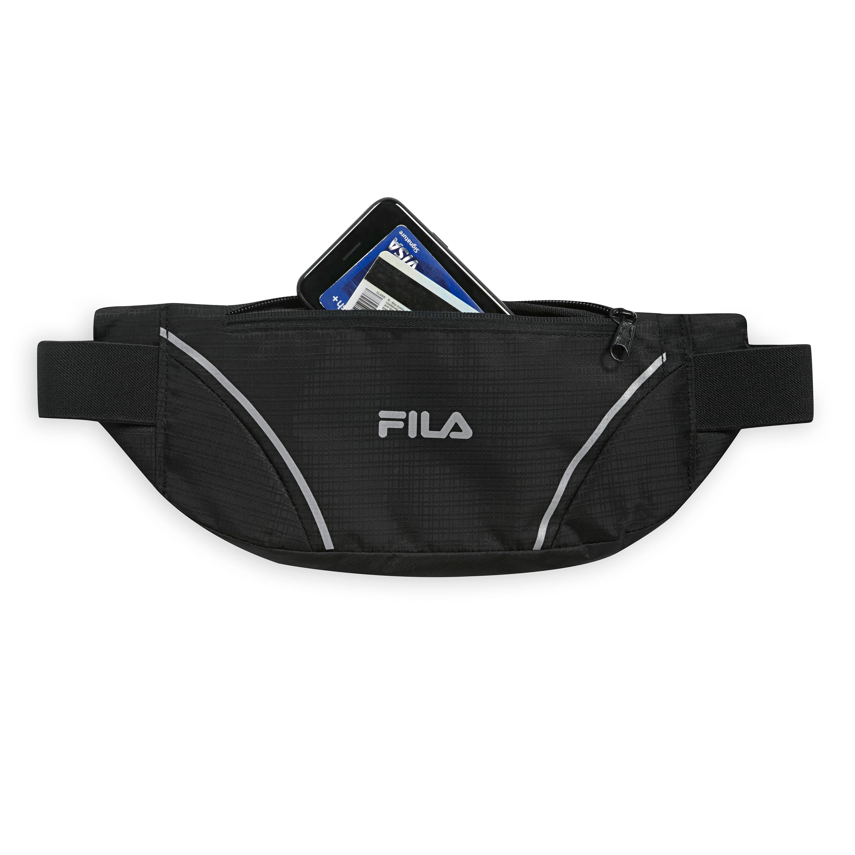 Fila younes waist hot sale bag black