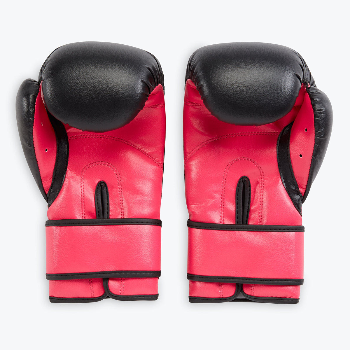 pink boxing gloves inside view