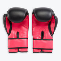 pink boxing gloves inside view