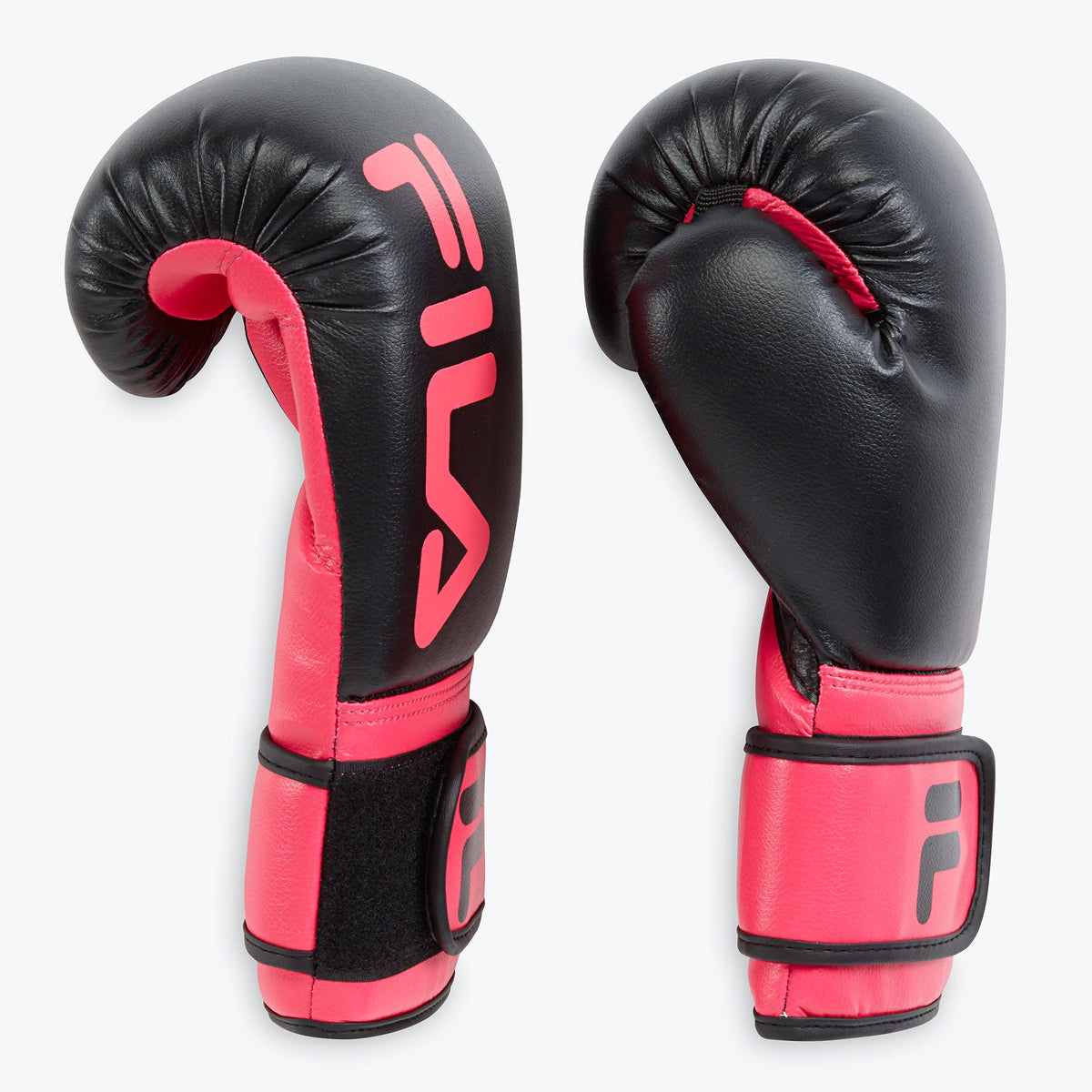 pink boxing gloves side view