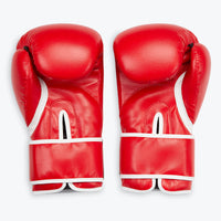 red boxing gloves inside view