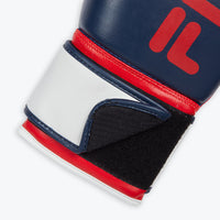 navy boxing gloves velcro closure