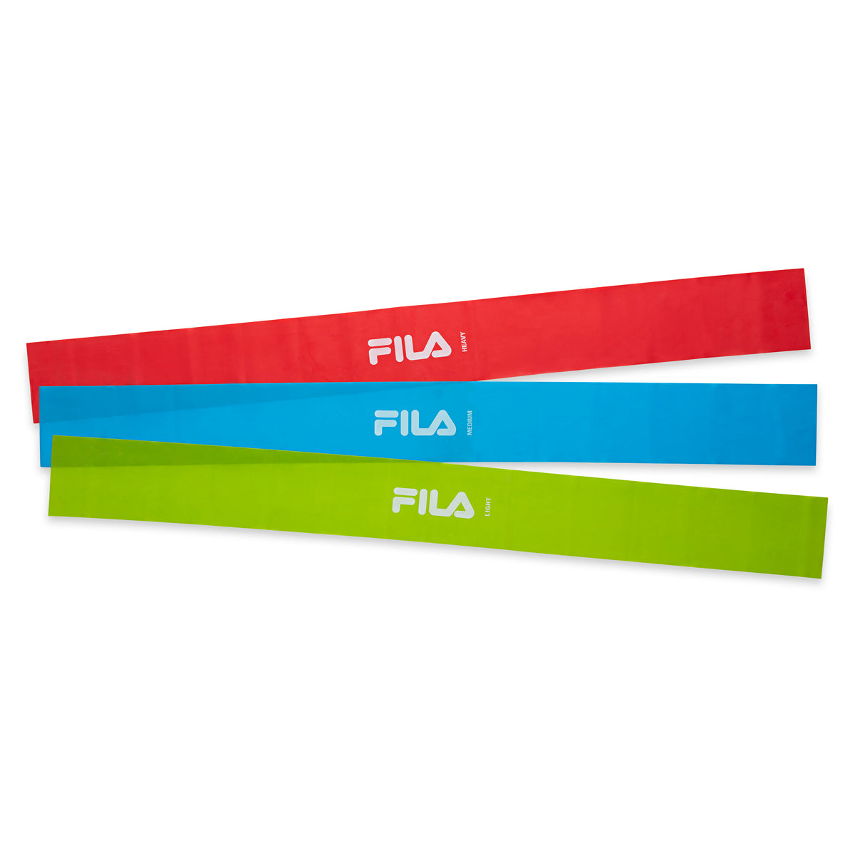 FILA Flat Resistance Bands 3-Pack all three flat top