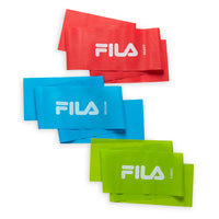 FILA Flat Resistance Bands 3-Pack all three colors folded