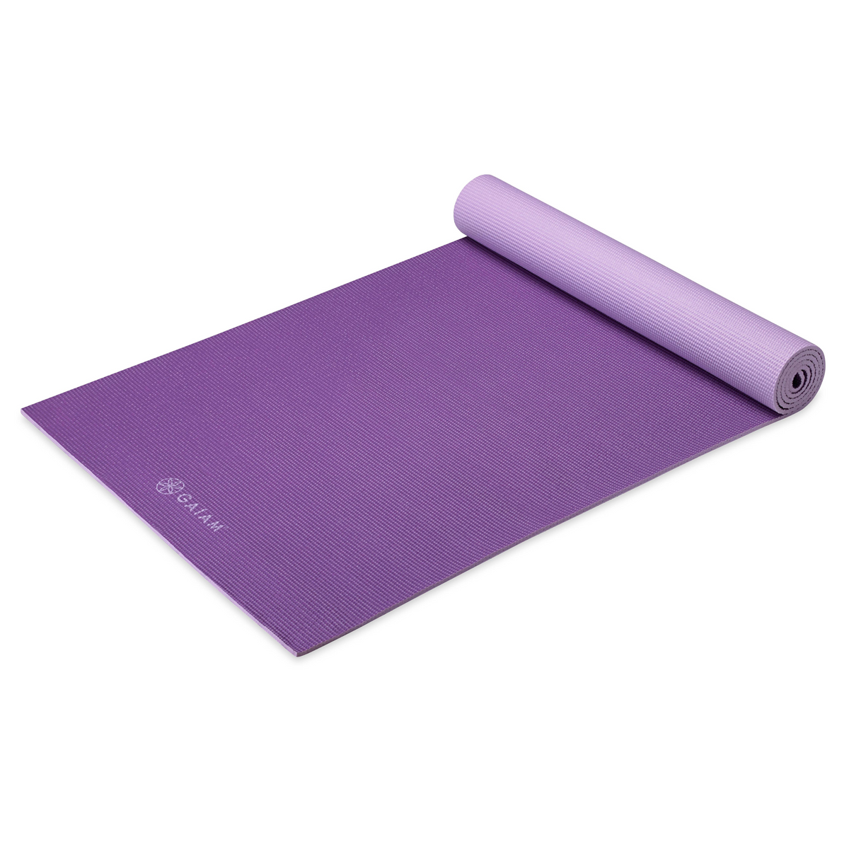 Side view of Premium 2-Color Yoga Mats (6mm)