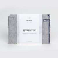 Halfmoon Cotton Yoga Blanket Ink Weave packaging