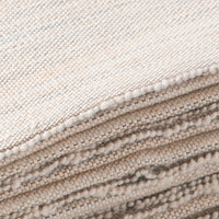 Halfmoon Melange Cotton Yoga Blanket Sandstone closeup