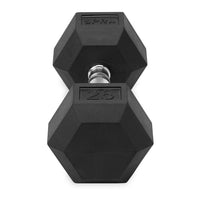 6-sided hex weights 25lbs angled view