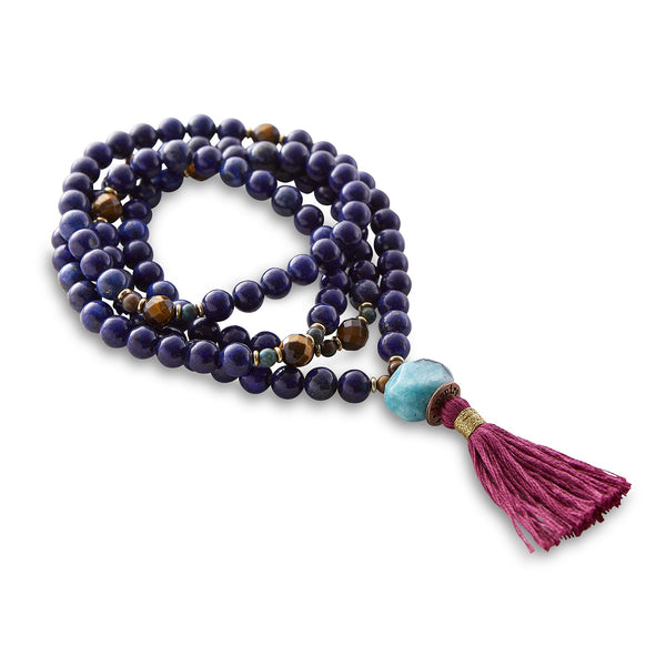 Silver & Sage Message in a Mala